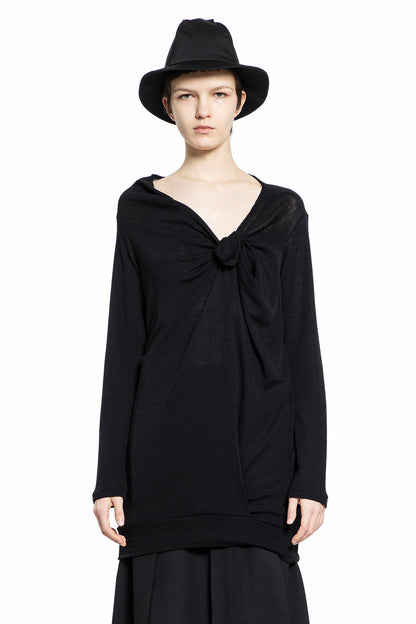 Antonioli YOHJI YAMAMOTO WOMAN BLACK T-SHIRTS & TANK TOPS