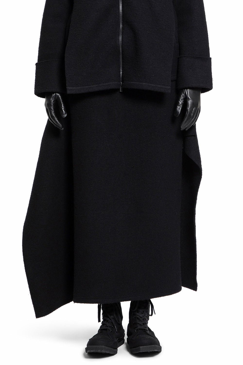 YOHJI YAMAMOTO WOMAN BLACK SKIRTS