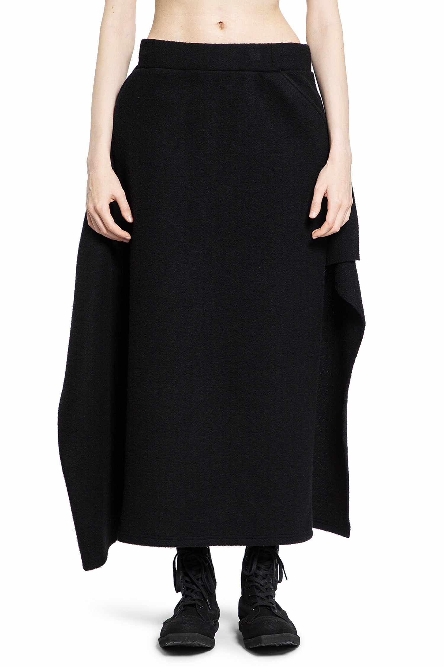 YOHJI YAMAMOTO WOMAN BLACK SKIRTS