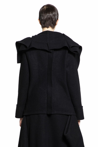 YOHJI YAMAMOTO WOMAN BLACK KNITWEAR