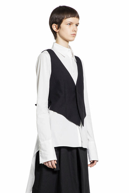 YOHJI YAMAMOTO WOMAN BLACK VESTS