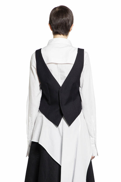 YOHJI YAMAMOTO WOMAN BLACK VESTS