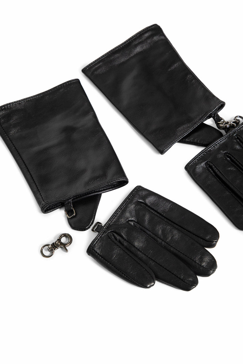 YOHJI YAMAMOTO WOMAN BLACK GLOVES