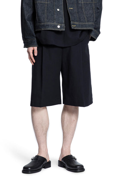 STUDIO NICHOLSON MAN BLACK SHORTS & SKIRTS