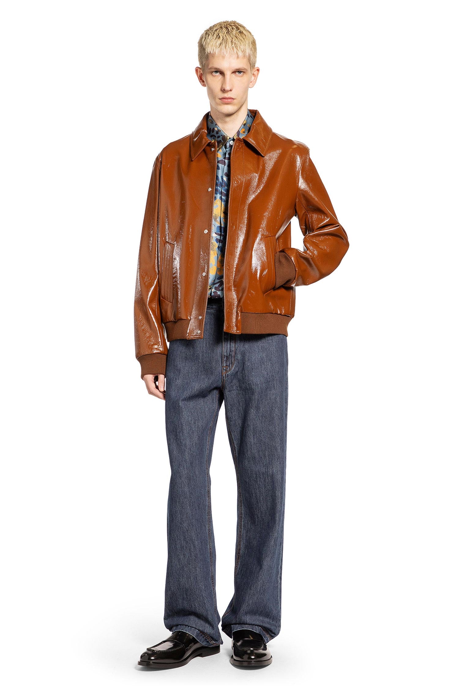 Lacquered Leather  Jacket