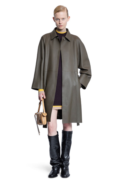 FENDI WOMAN GREEN COATS