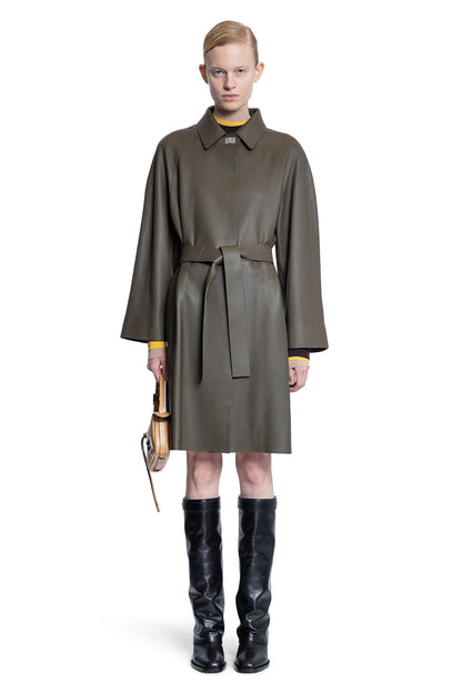 Antonioli FENDI WOMAN GREEN COATS