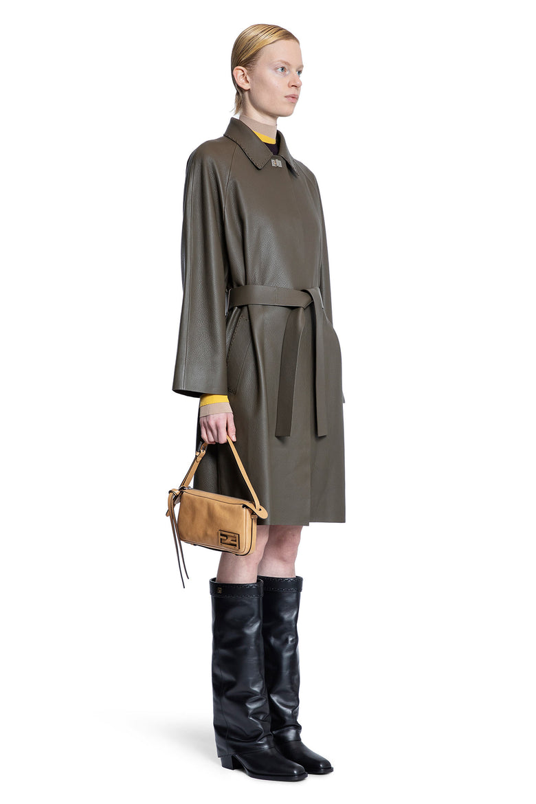 FENDI WOMAN GREEN COATS