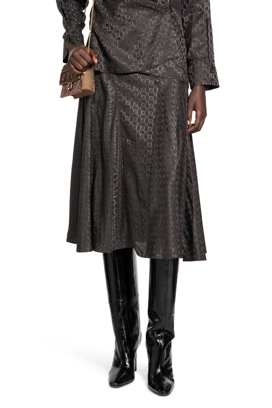 FF Silk Midi Skirt
