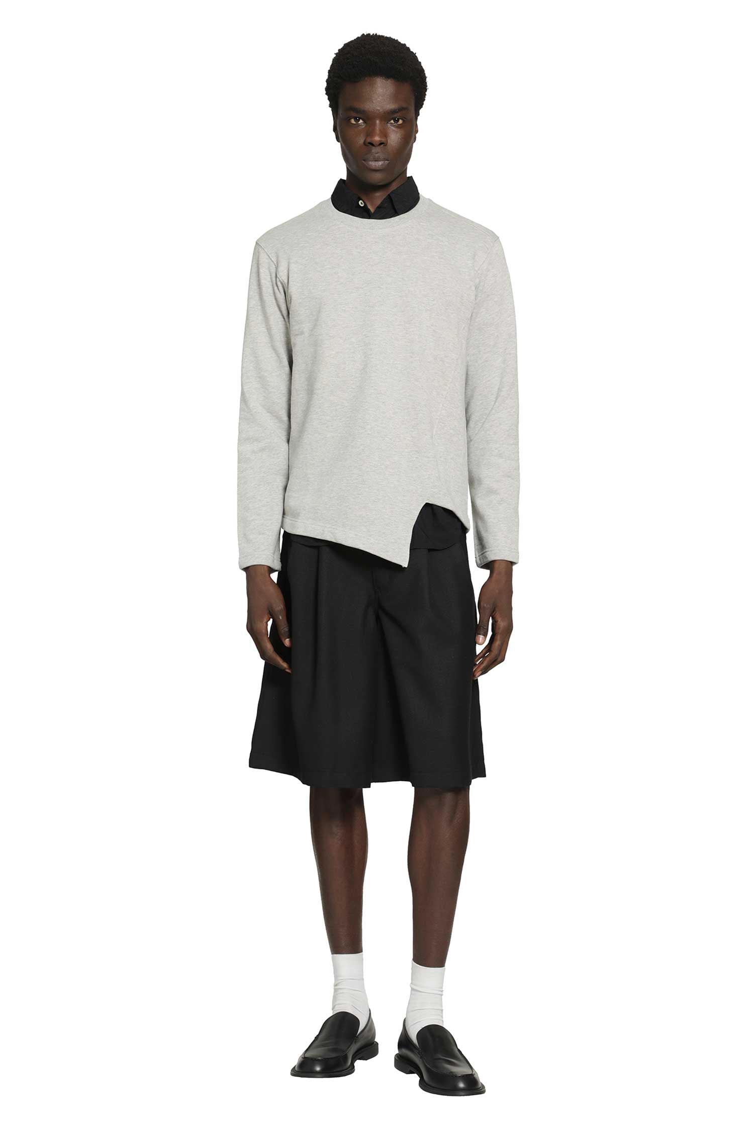 Cut-Out Long Sleeve T-Shirt in Cotton
