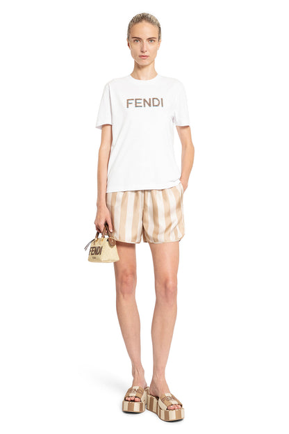 FENDI WOMAN BEIGE SHORTS