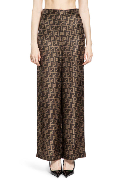 FF Silk Twill Wide Leg Pants
