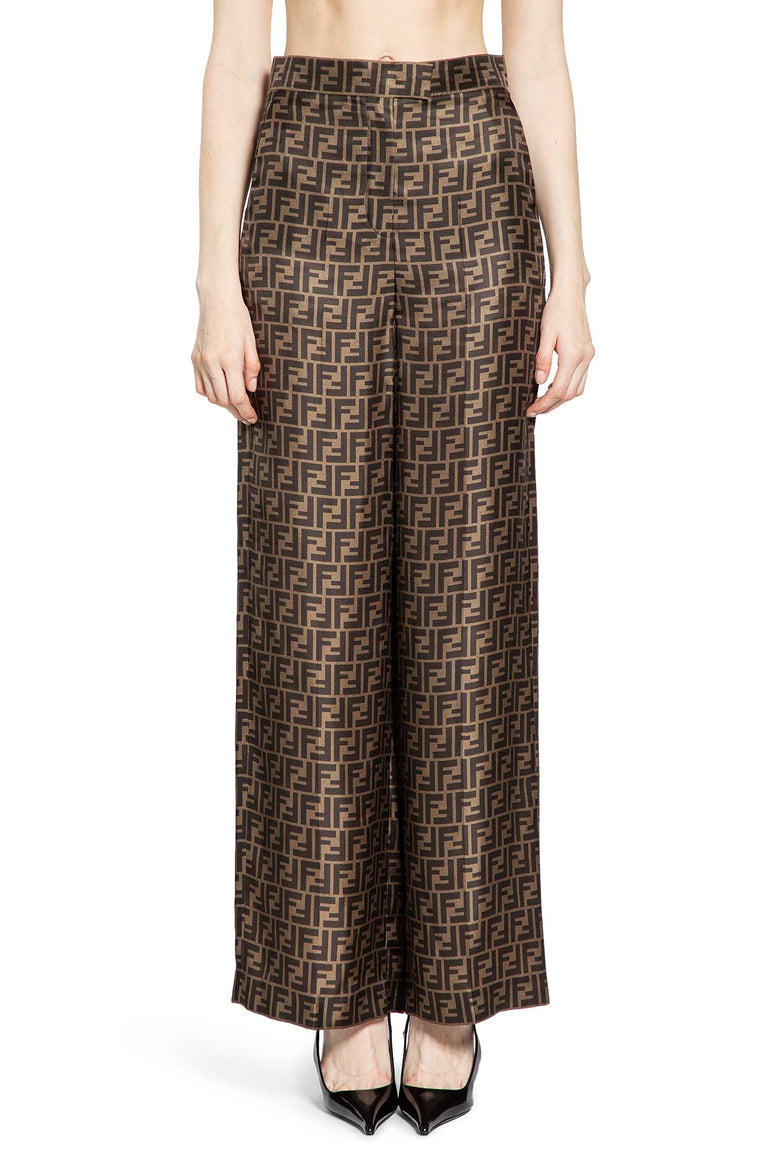FF Silk Twill Wide Leg Pants