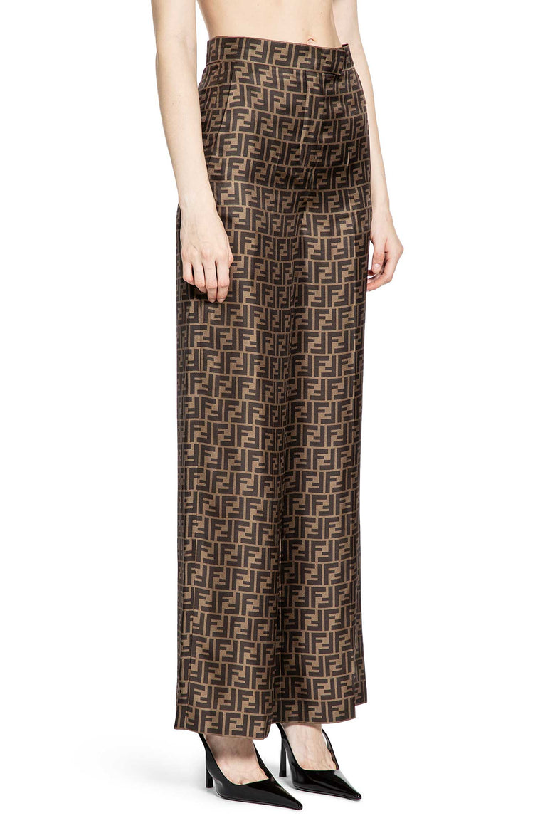 FF Silk Twill Wide Leg Pants