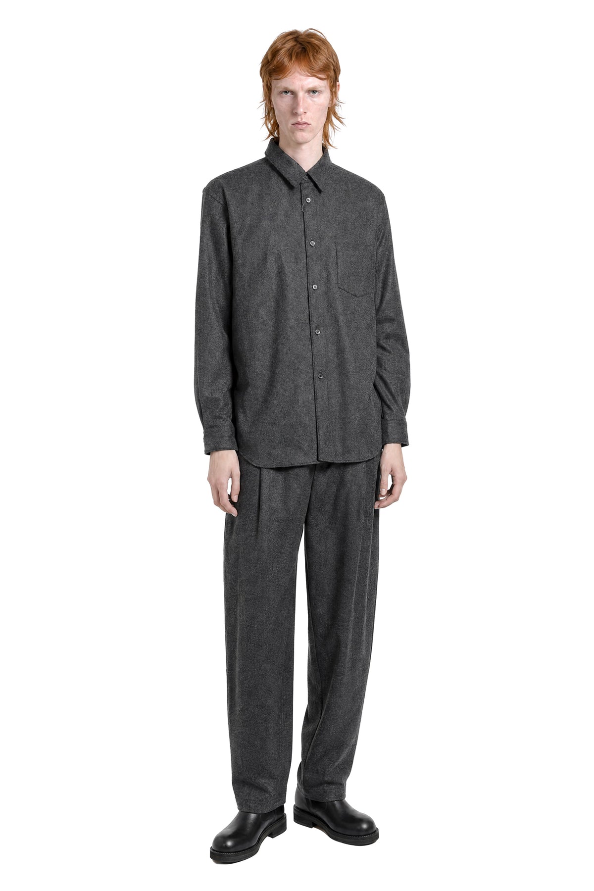 COMME DES GARCONS SHIRT Wool Felt Pocket Shirt man