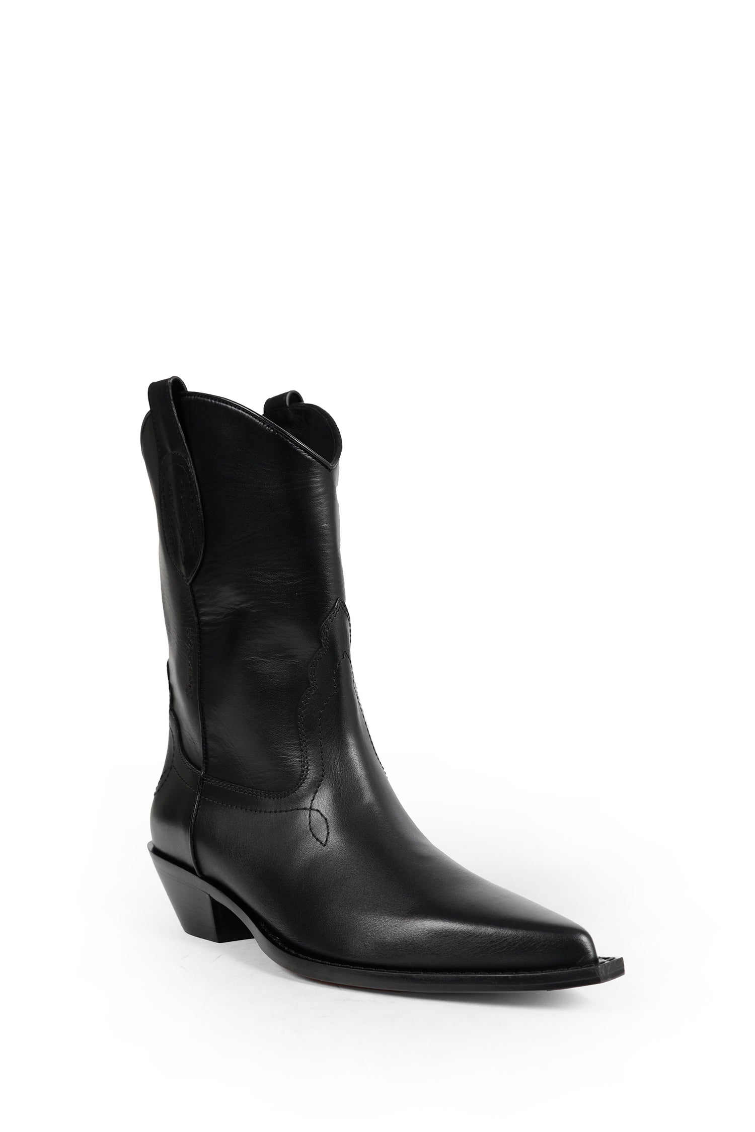 Frisco Western Leather Ankle Boots