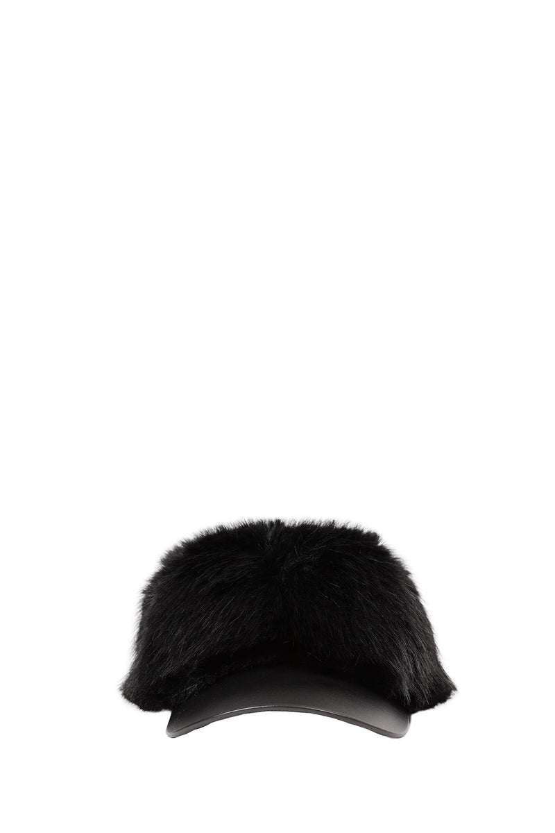 COMME DES GARCONS SHIRT Faux Fur Baseball Hat man