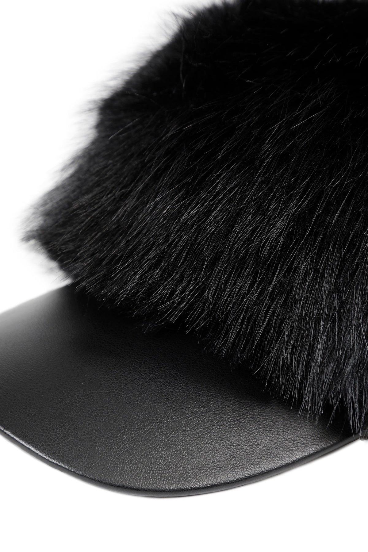 COMME DES GARCONS SHIRT Faux Fur Baseball Hat man