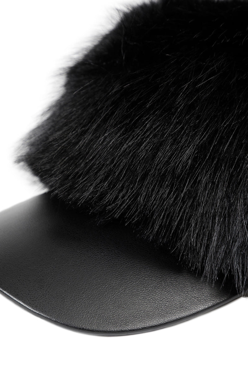 COMME DES GARCONS SHIRT Faux Fur Baseball Hat man