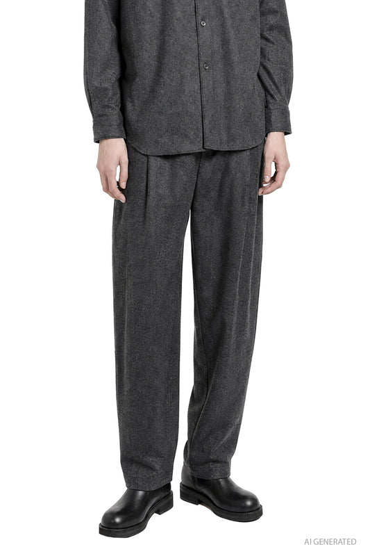 Pleated Wool Trousers