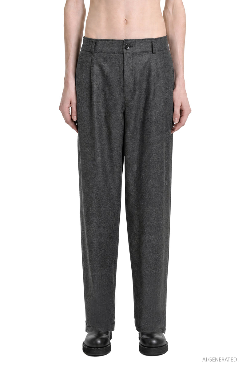 COMME DES GARCONS SHIRT Pleated Wool Trousers man