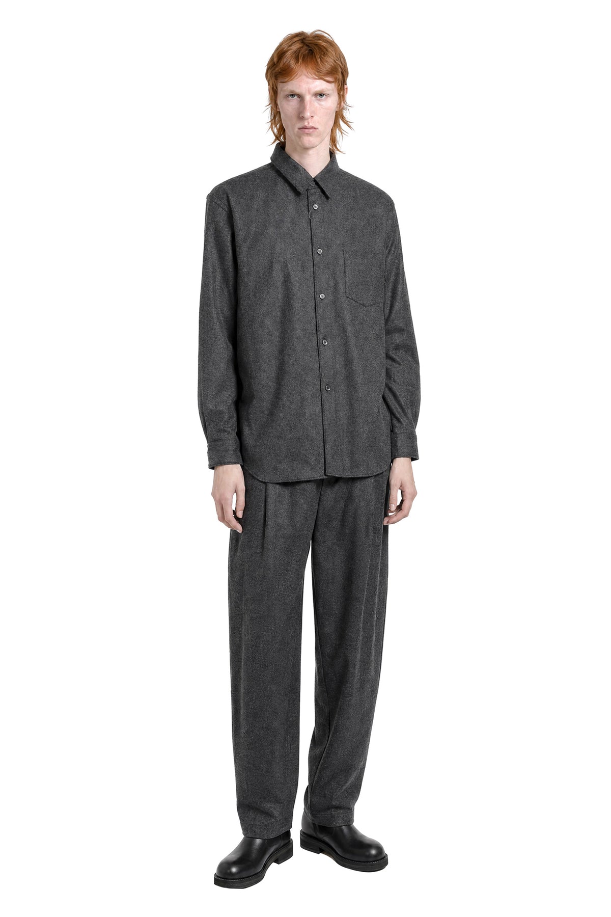 Pleated Wool Trousers