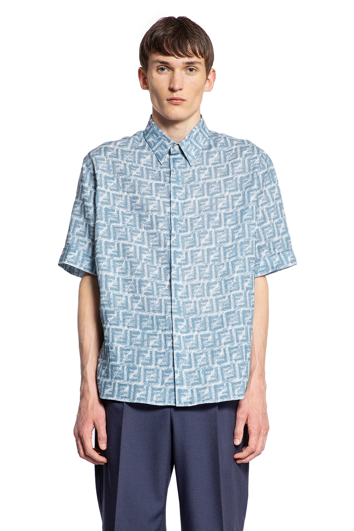 FENDI MAN BLUE SHIRTS