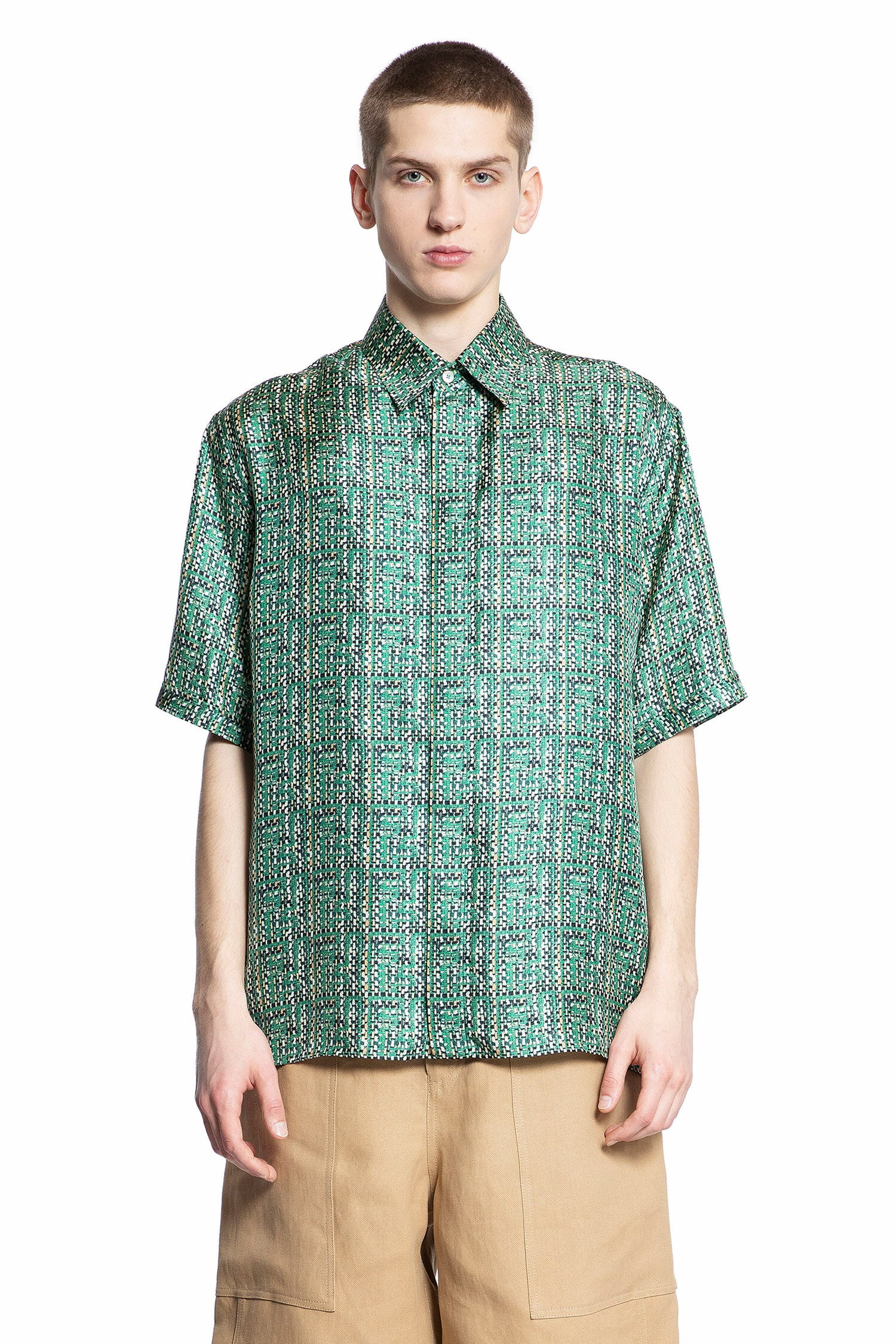 FENDI MAN GREEN SHIRTS