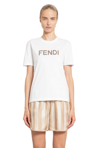 Antonioli FENDI WOMAN WHITE T-SHIRTS & TANK TOPS