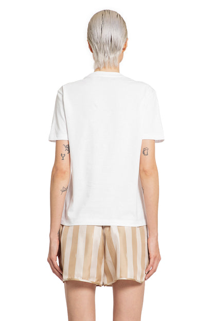 FENDI WOMAN WHITE T-SHIRTS & TANK TOPS