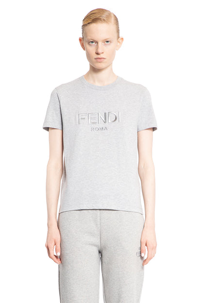 Antonioli FENDI WOMAN GREY T-SHIRTS & TANK TOPS