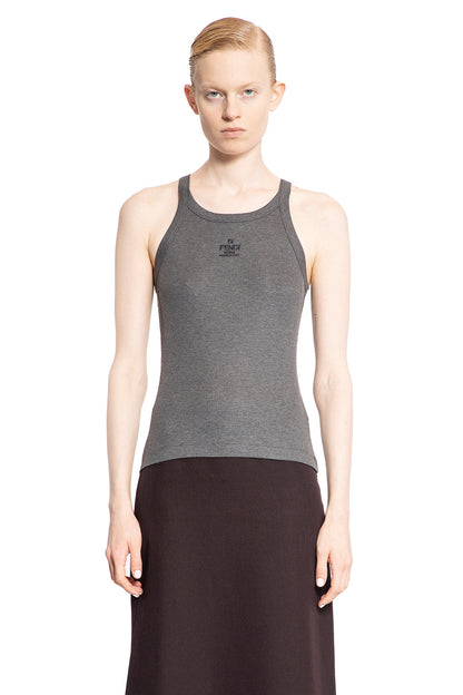 Antonioli FENDI WOMAN GREY T-SHIRTS & TANK TOPS