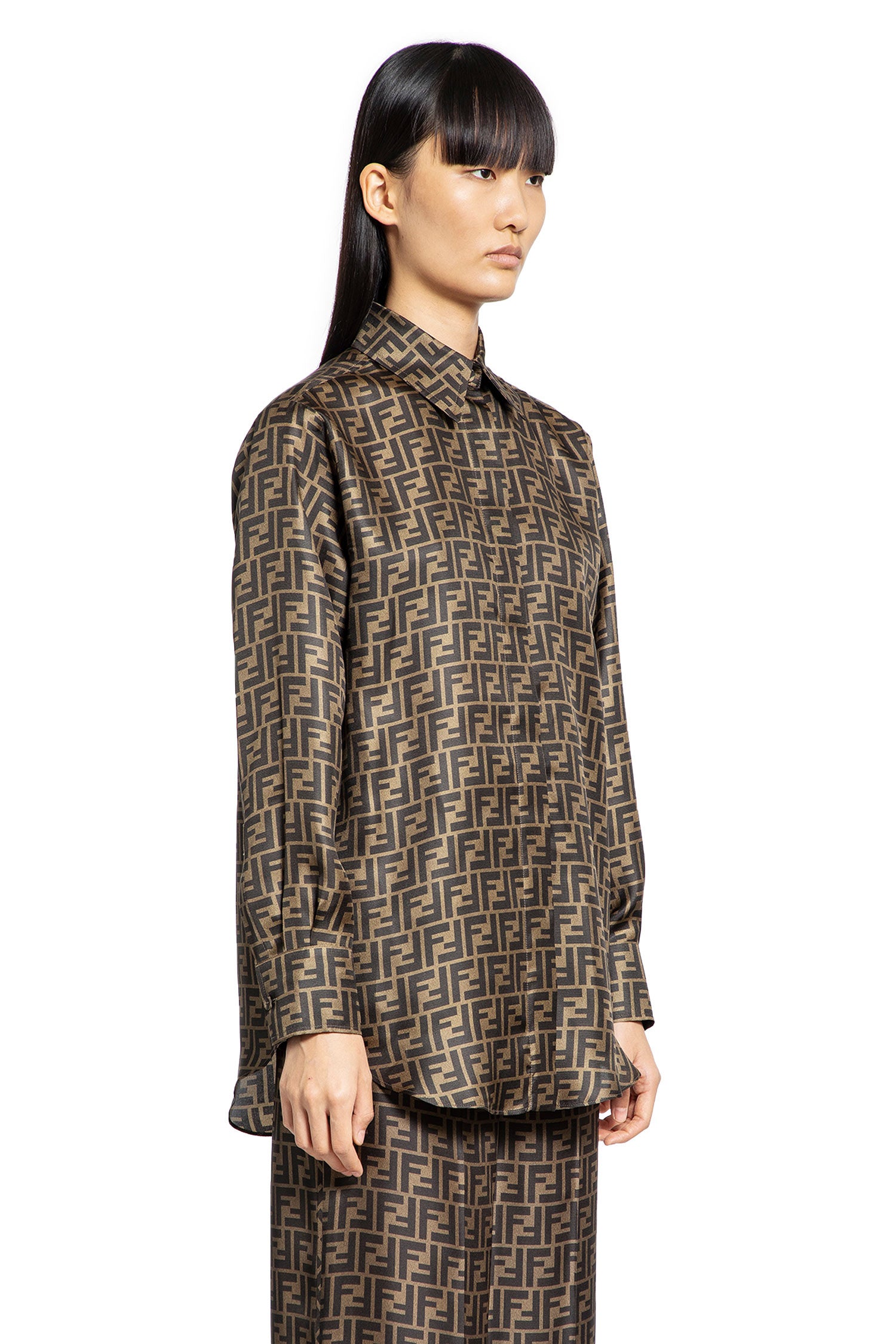 FENDI WOMAN BROWN SHIRTS