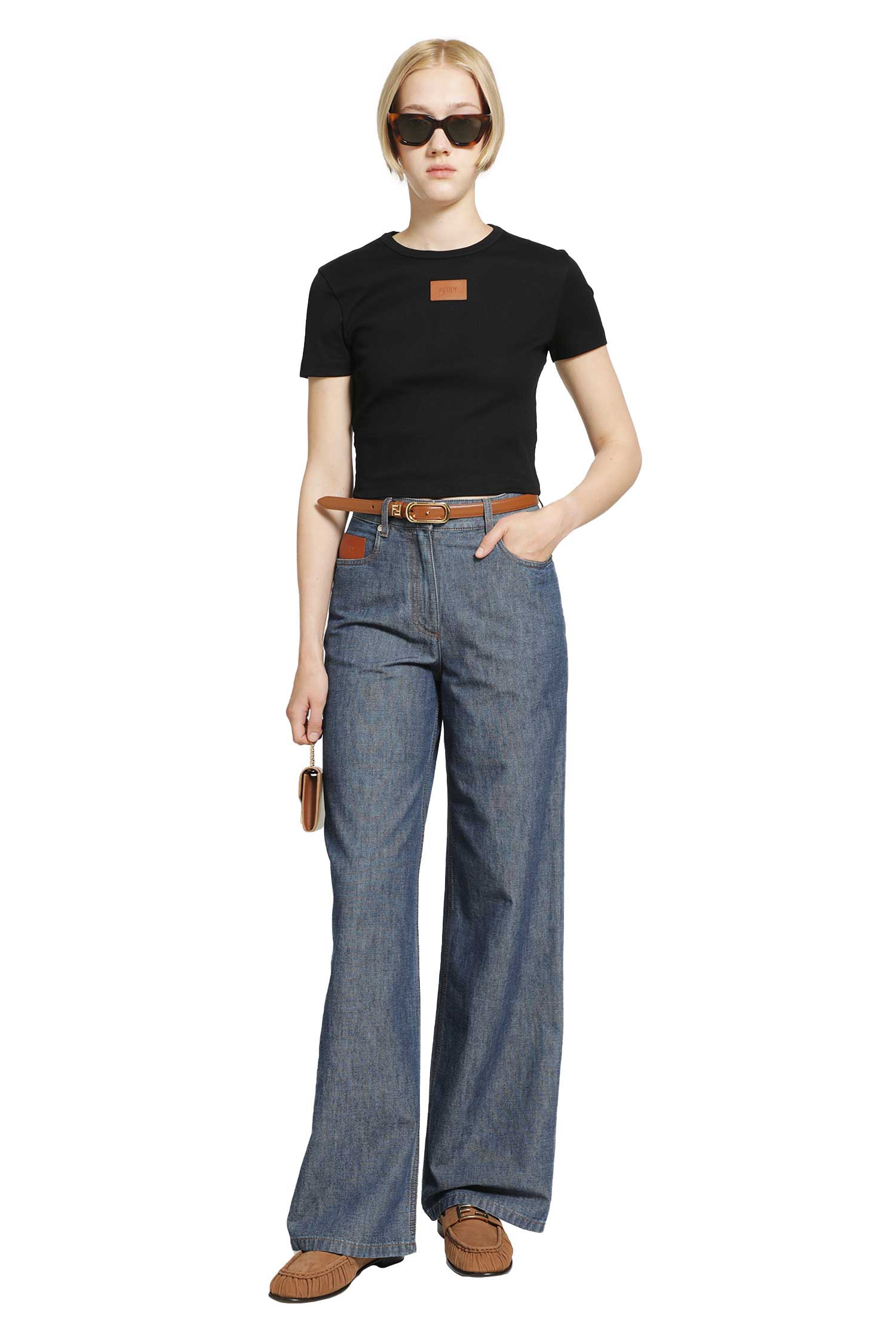 FENDI Jersey T-shirt woman
