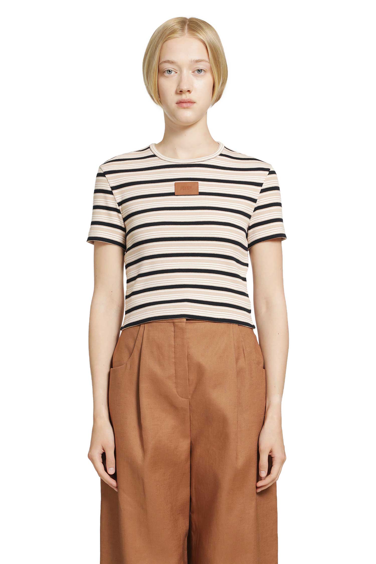 FENDI Striped T-shirt woman