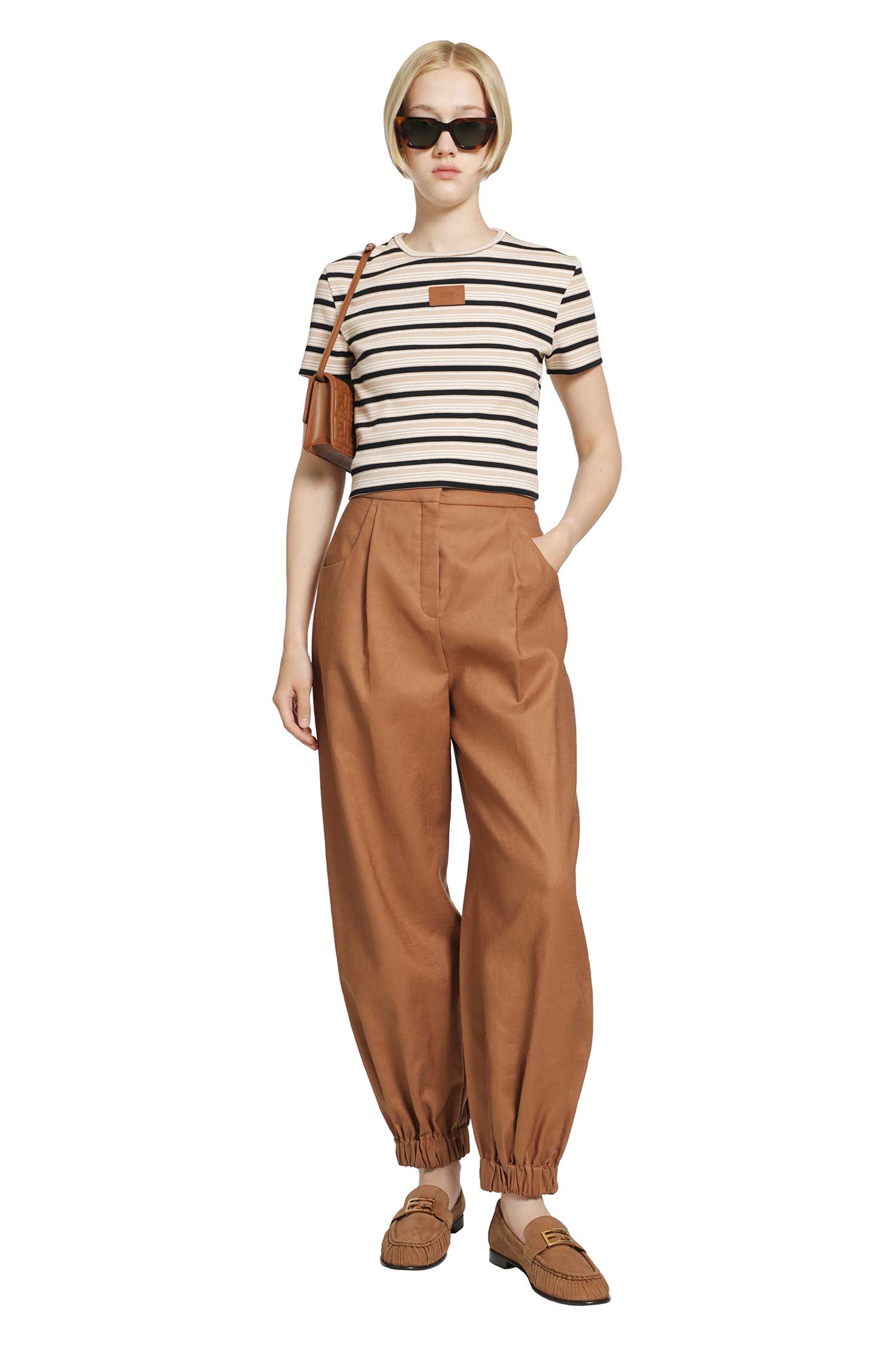 FENDI Striped T-shirt woman