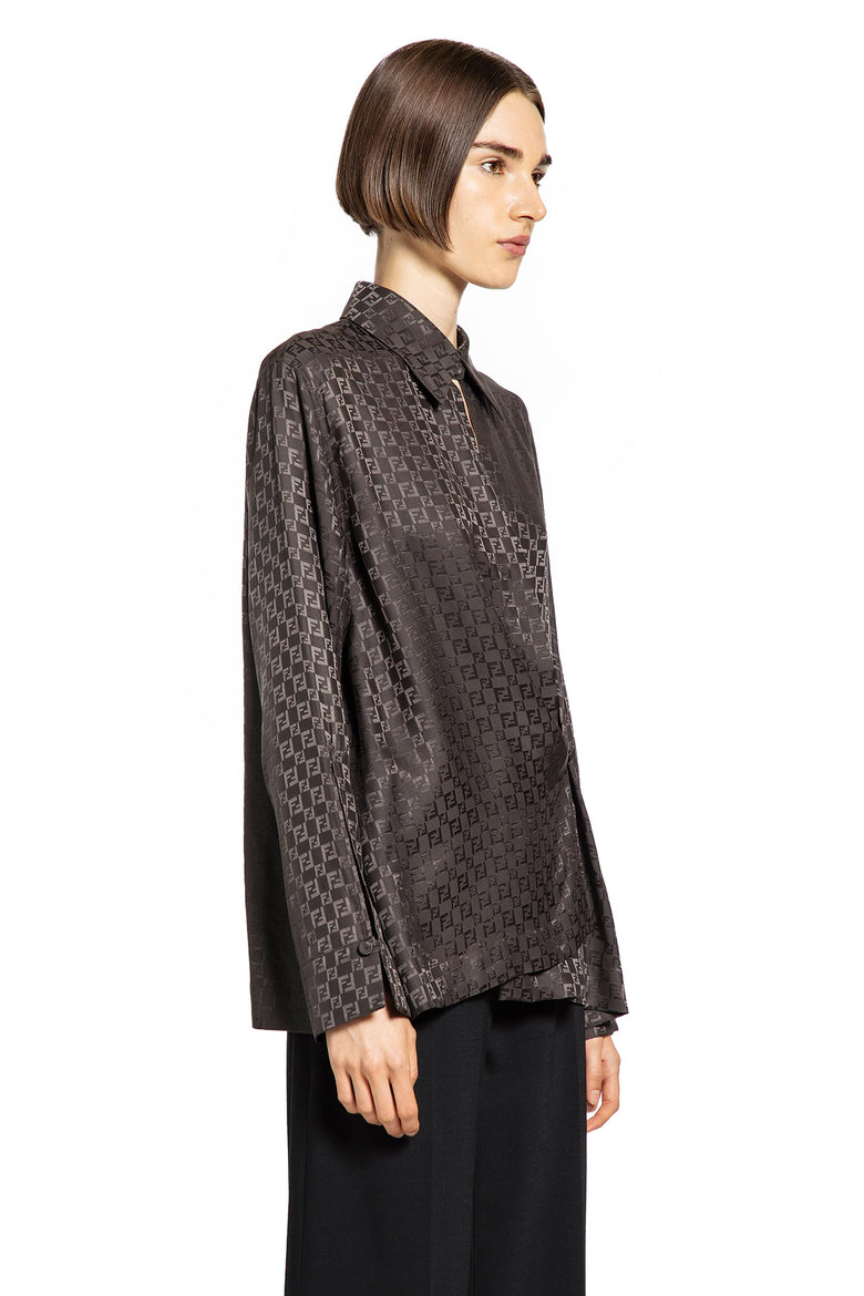 FF Jacquard Silk Shirt