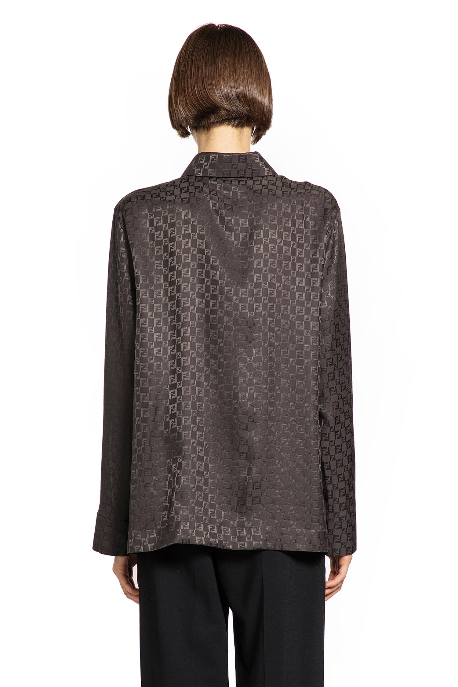 FF Jacquard Silk Shirt