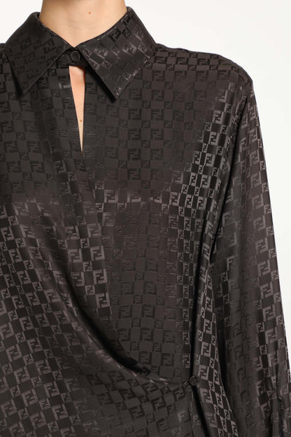 FF Jacquard Silk Shirt