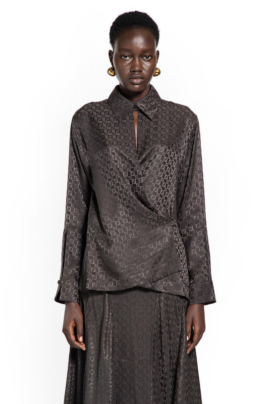 FF Jacquard Silk Shirt