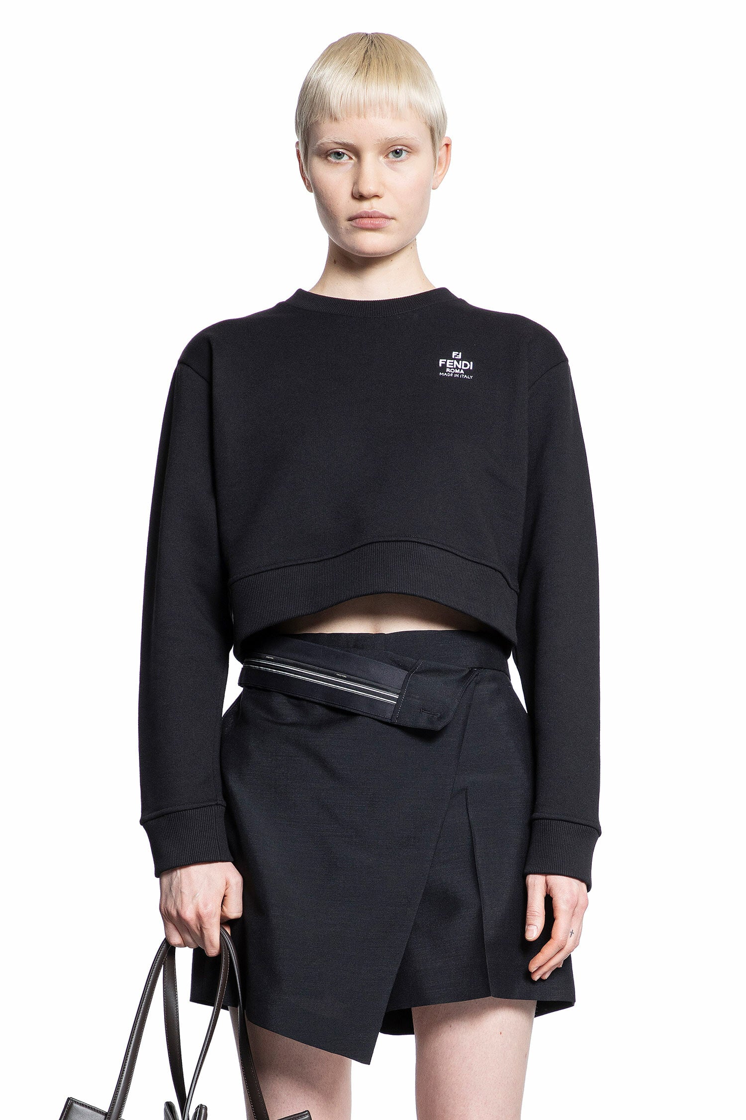 FENDI WOMAN BLACK SWEATSHIRTS