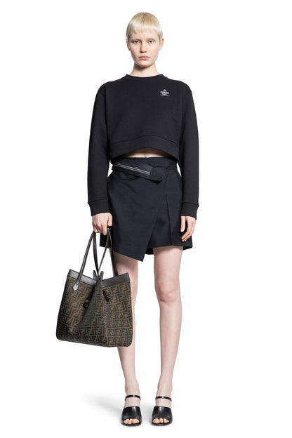 FENDI WOMAN BLACK SWEATSHIRTS