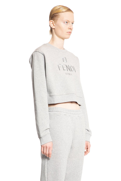 FENDI WOMAN GREY SWEATSHIRTS