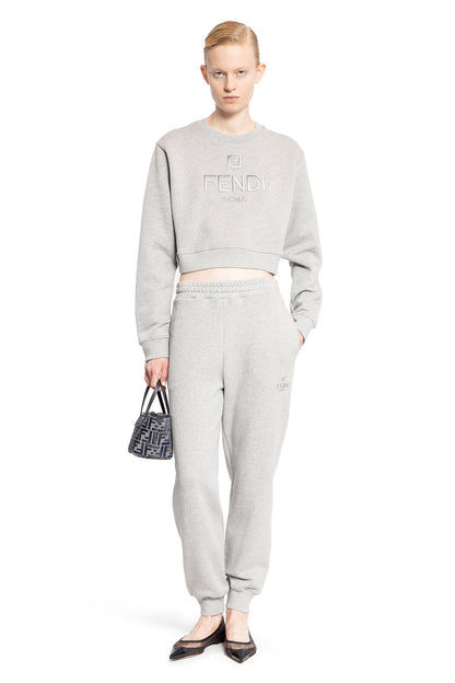 FENDI WOMAN GREY SWEATSHIRTS