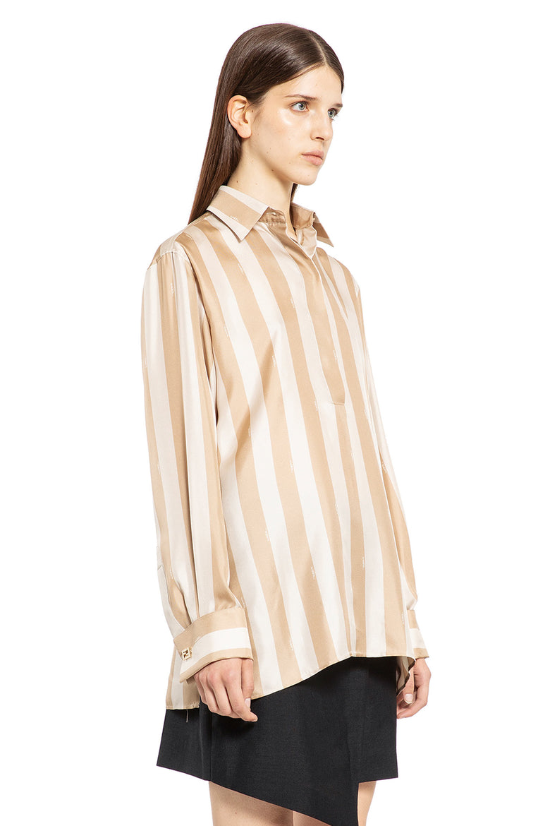 FENDI WOMAN BEIGE SHIRTS