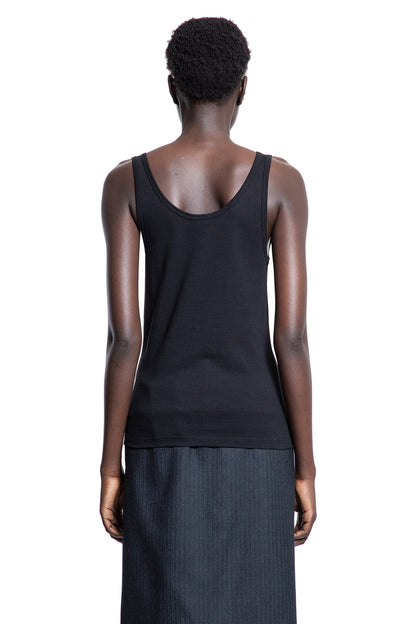 FENDI WOMAN BLACK T-SHIRTS & TANK TOPS