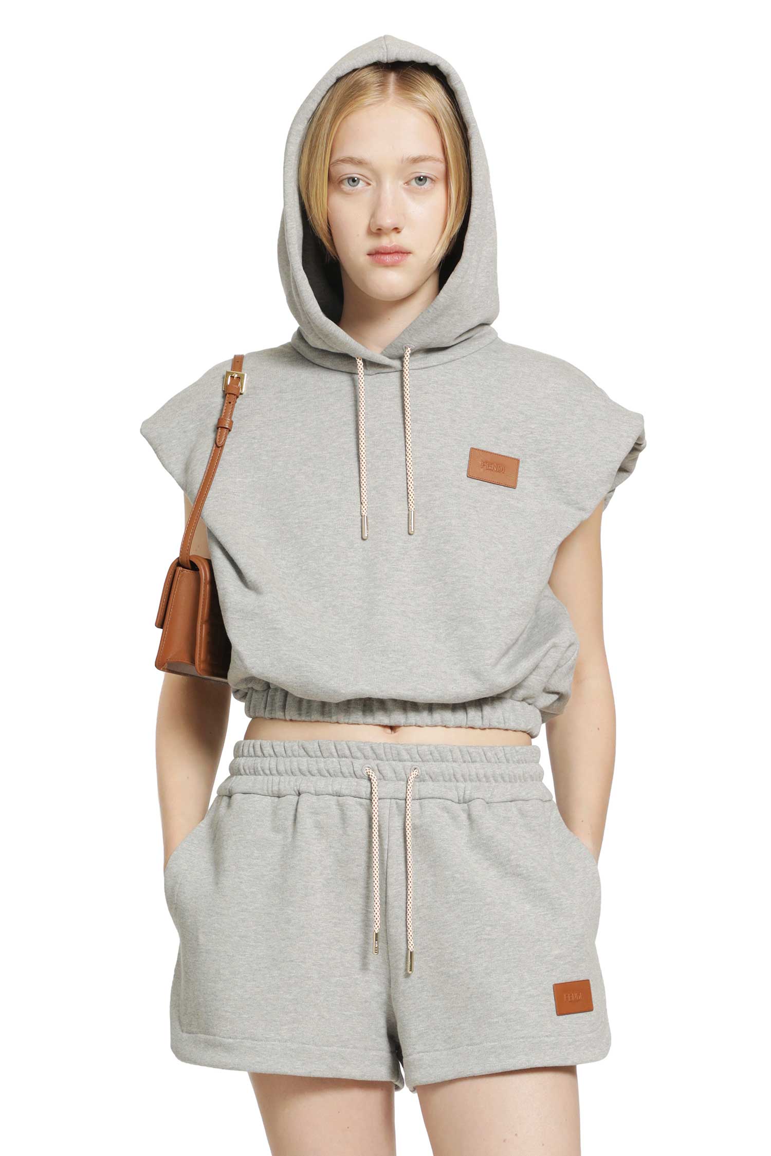 Cropped Jersey Sweatshirt