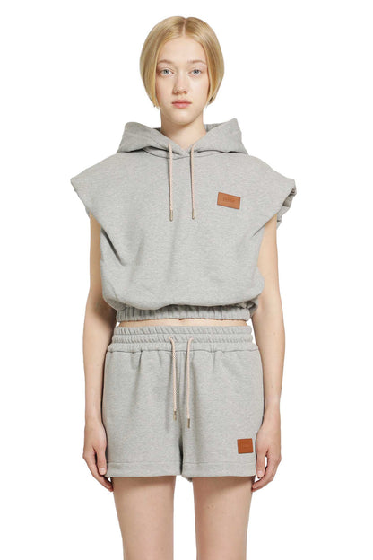 Cropped Jersey Sweatshirt