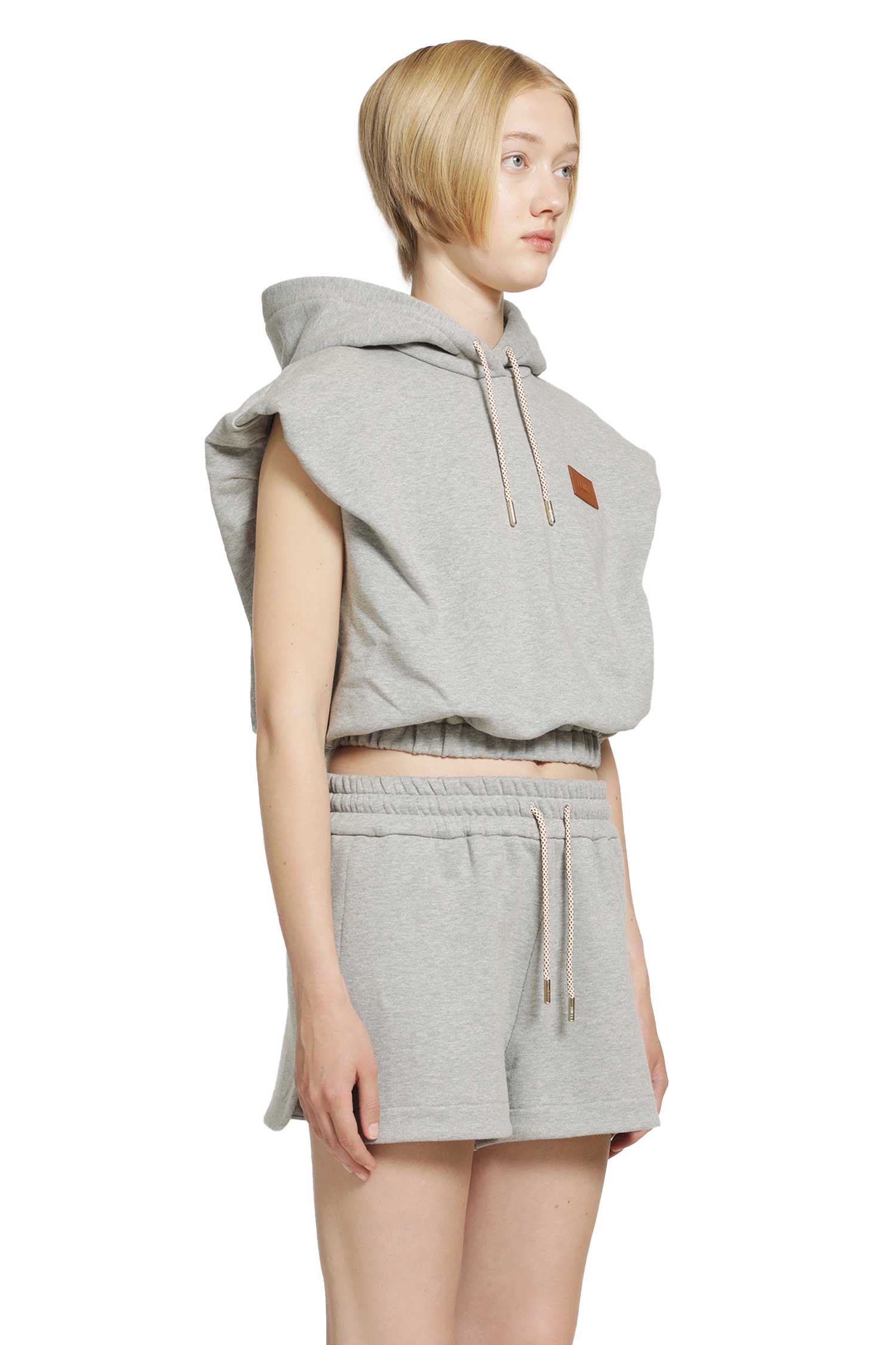 FENDI Cropped Jersey Sweatshirt woman
