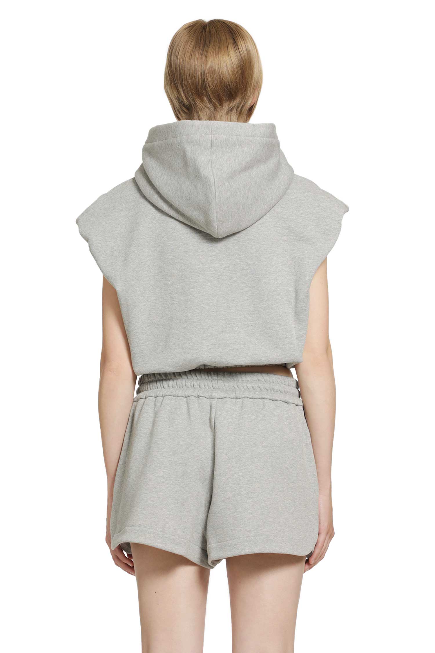 Cropped Jersey Sweatshirt